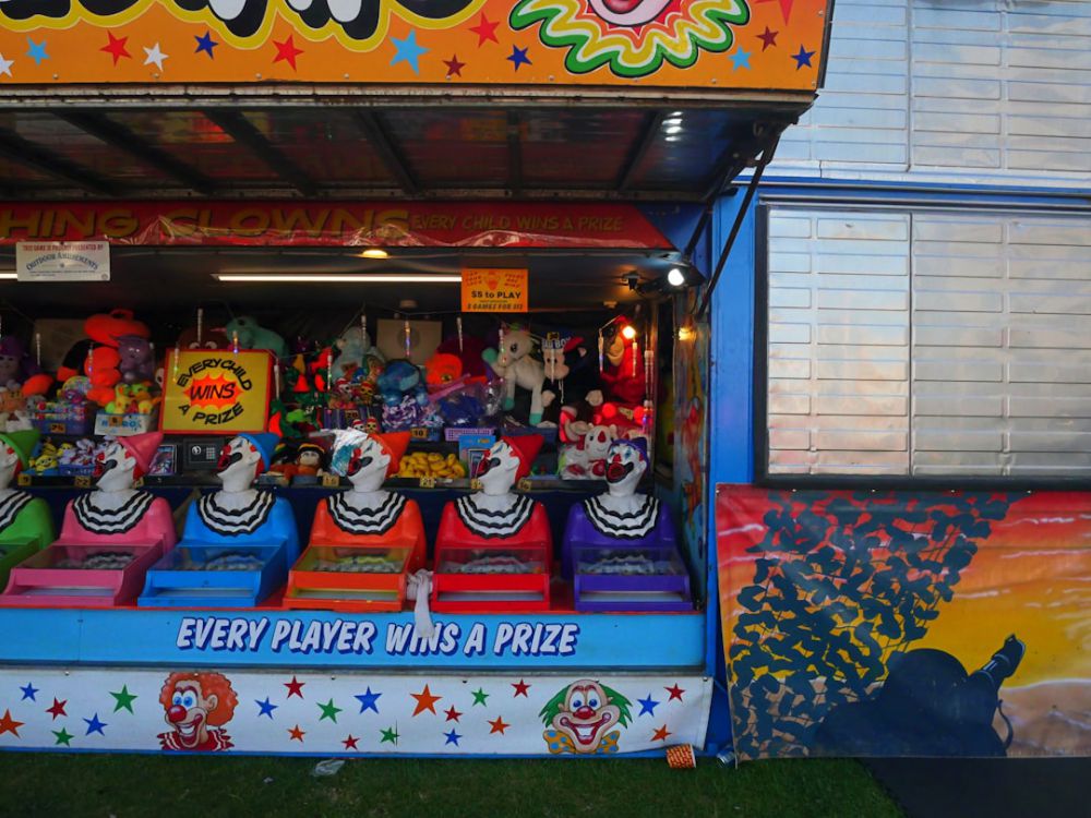 Waitangi - a colorful display of a carnival ride