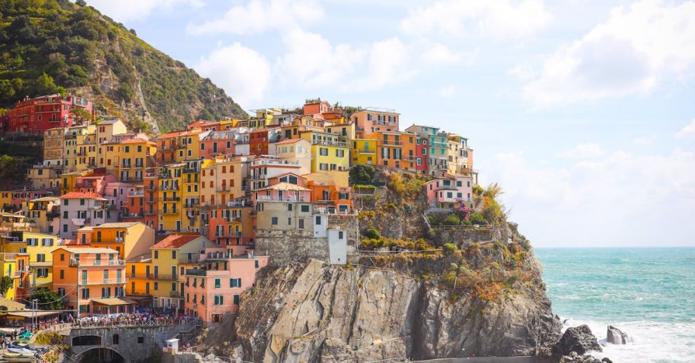Historic Villages - View of Manarola Village in Cinque Terre