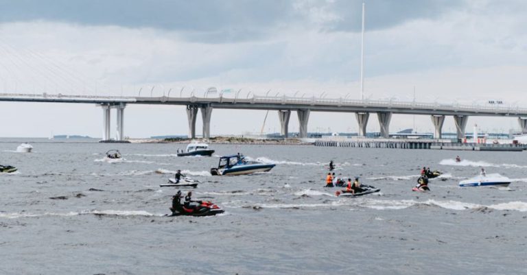 Jet Boating - People on Beach