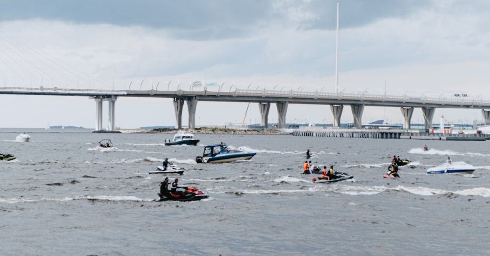 Jet Boating - People on Beach