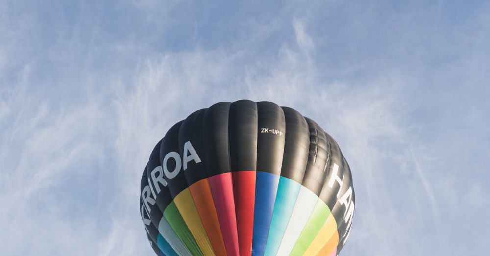 Maori Festivals - Kirikiriroa Hot Air Balloon Against the Blue Sky