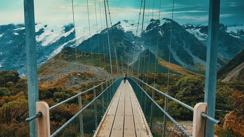 Suspension Bridge over the Hills